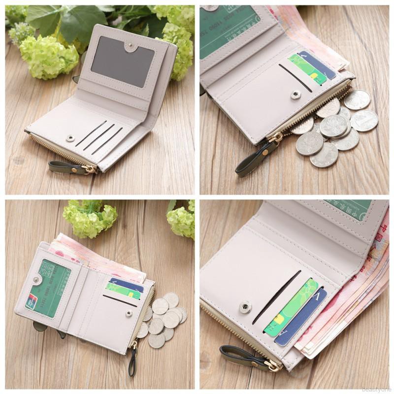 Ví tiền dạng gập có khóa kéo họa tiết con sóc hoạt hình dành cho nữ | BigBuy360 - bigbuy360.vn