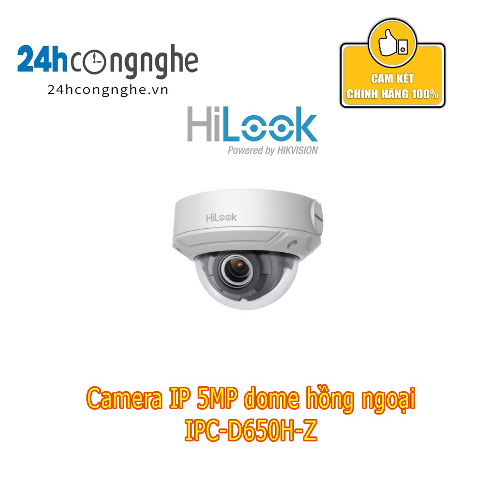 Camera IP bán cầu 5MP HiLook IPC-D650H-Z