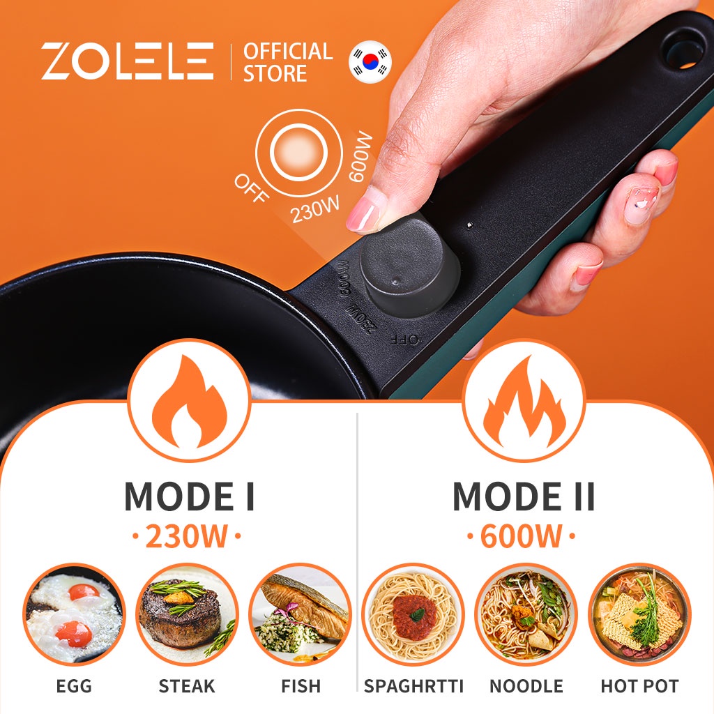 Nồi nấu đa năng  ZC001 ZOLELE 1.2L -dung tích 1.2 L