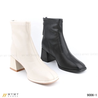 9006-1 Boot da lì mũi vuông gót viền chỉ khóa sau đế tráng 5p