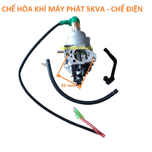 Bộ chế hòa khí máy phát điện loại chỉnh cơ và chỉnh điện