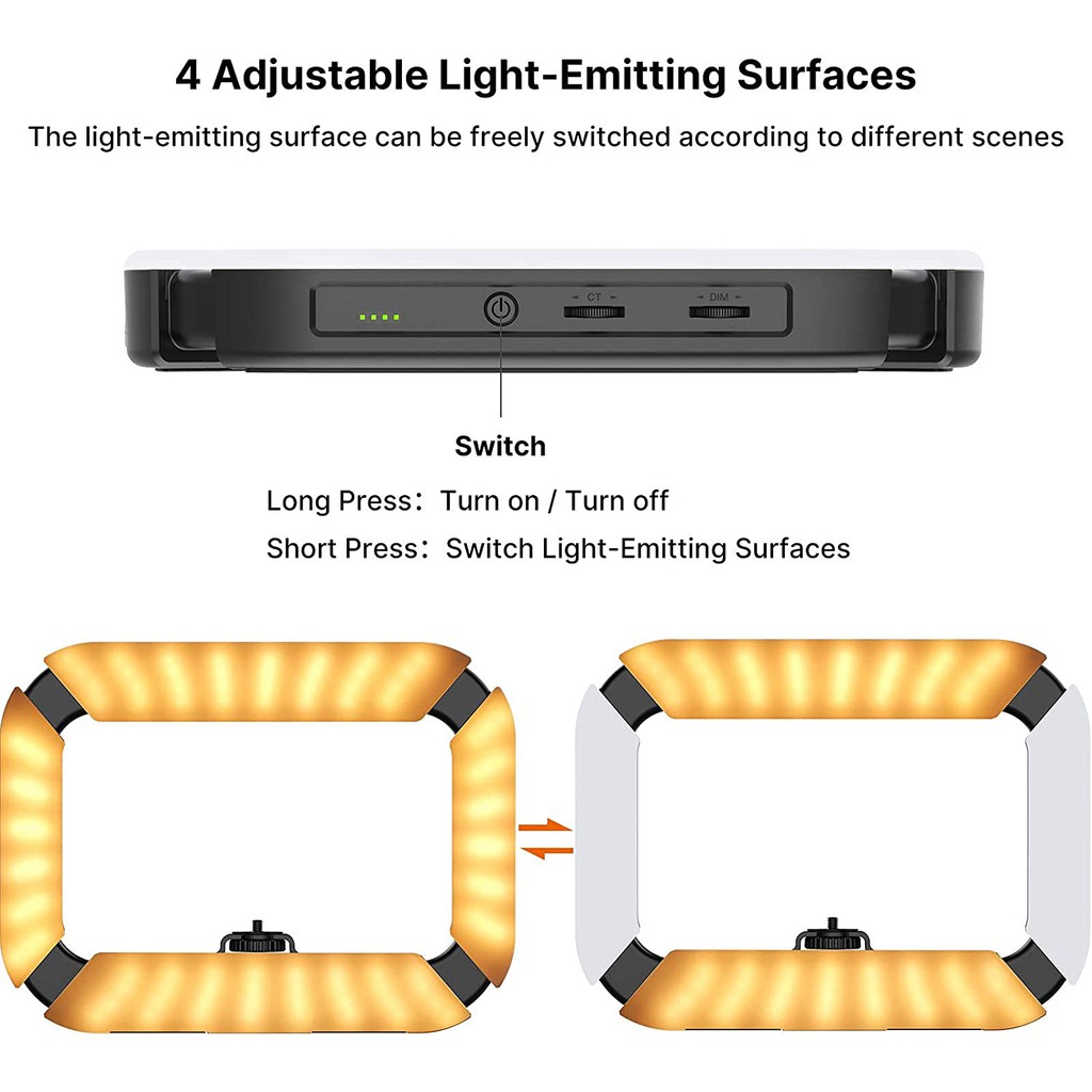 Ulanzi U200 - Khung Tay Cầm Đèn Led Quay Phim Đa Năng - Hàng Chính Hãng