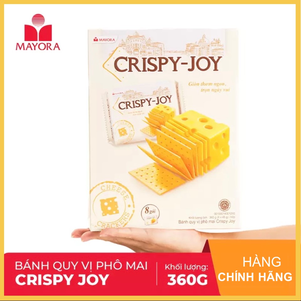 Bánh quy vị phô mai Crispy Joy 360g