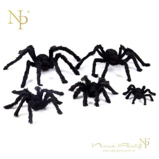 Con nhện lông giả 30/50/60cm dùng cho trang trí Halloween