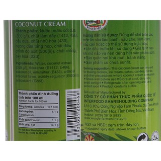 Nước cốt dừa Wonderfarm lon 160ml
