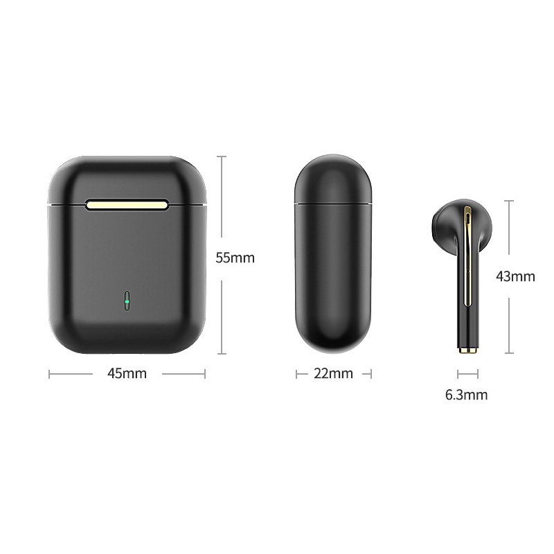 J18 tai nghe bluetooth 5.0 tại nghe không dây TWS tai nghe i12 9d Có Hộp Sạc Chất Lượng Cao Mới Cho Điện Thoại Android