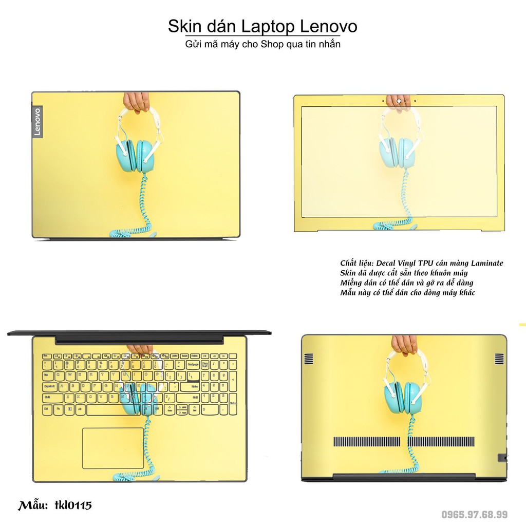 Skin dán Laptop Lenovo in hình thiết kế _nhiều mẫu 3 (inbox mã máy cho Shop)