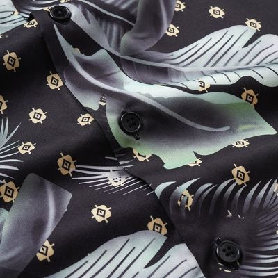 Áo sơ mi tay lỡ Galvin form rộng chất mát cộc tay đứng dáng unisex SMGV149-M5 - Leo Vatino