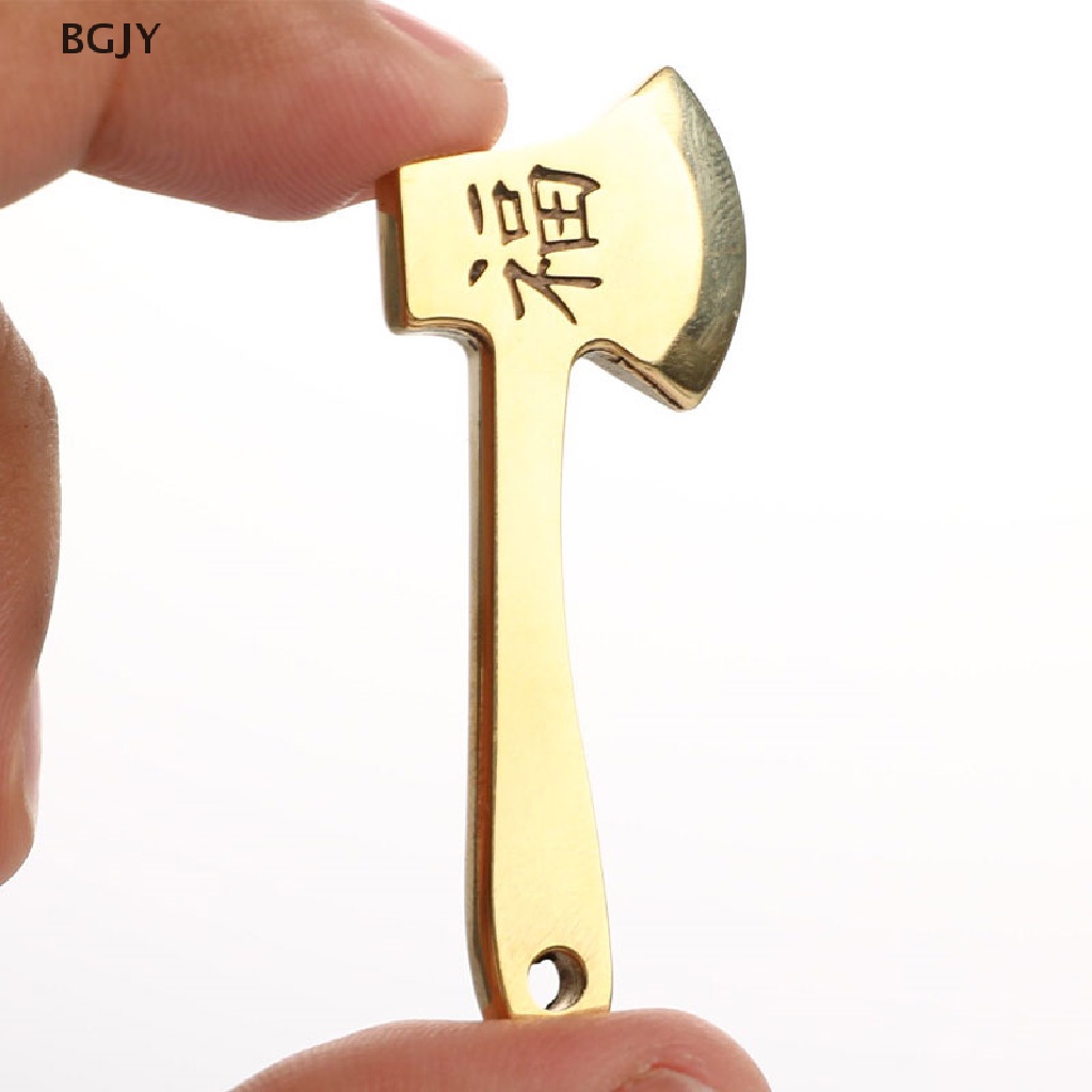 Mặt Vòng cổ Hình Rìu Mini Bằng Đồng Thau Nguyên Chất Có Thể Treo Thắt Lưng Mới
