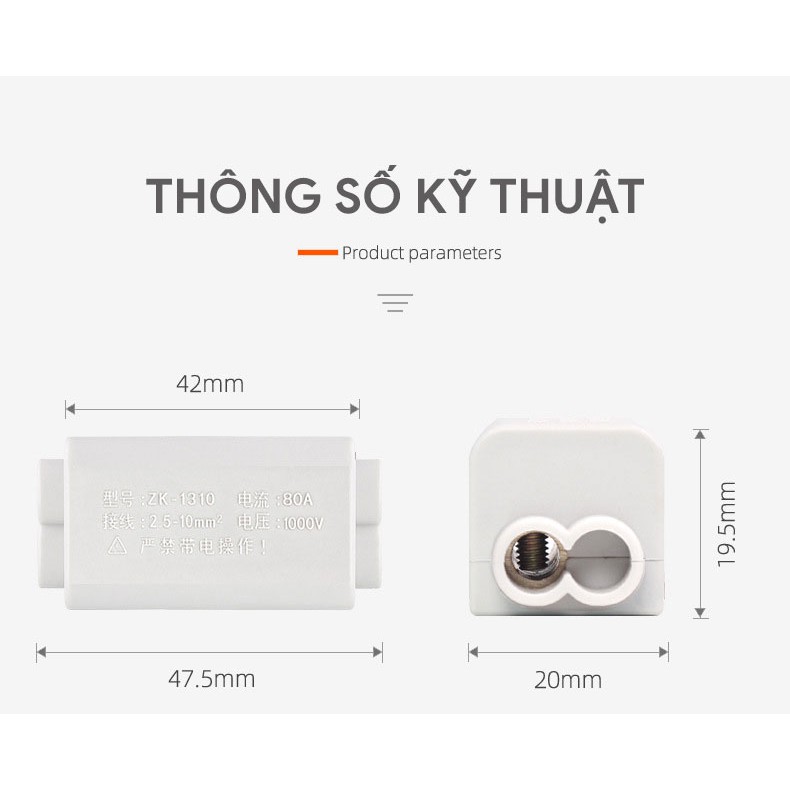 Cầu nối dây điện 2.5-10mm2 ZK-1310