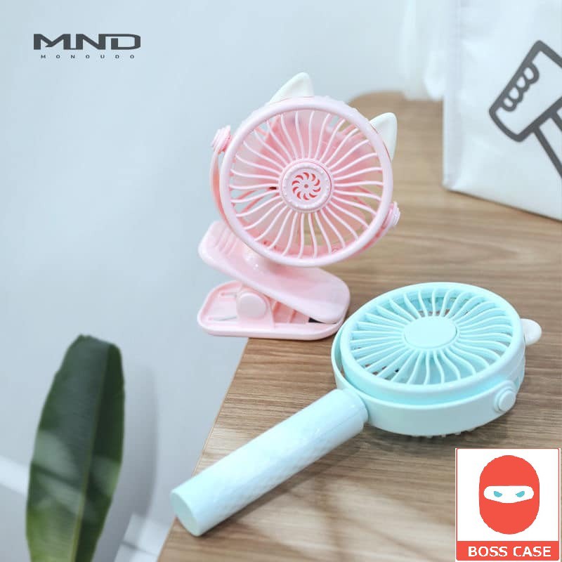 Quạt mini cầm tay-Quạt kẹp bàn và cầm tay có 3 nấc- Quạt cầm tay tích điện- quạt mini  2 in 1-Quạt mini tích điện-