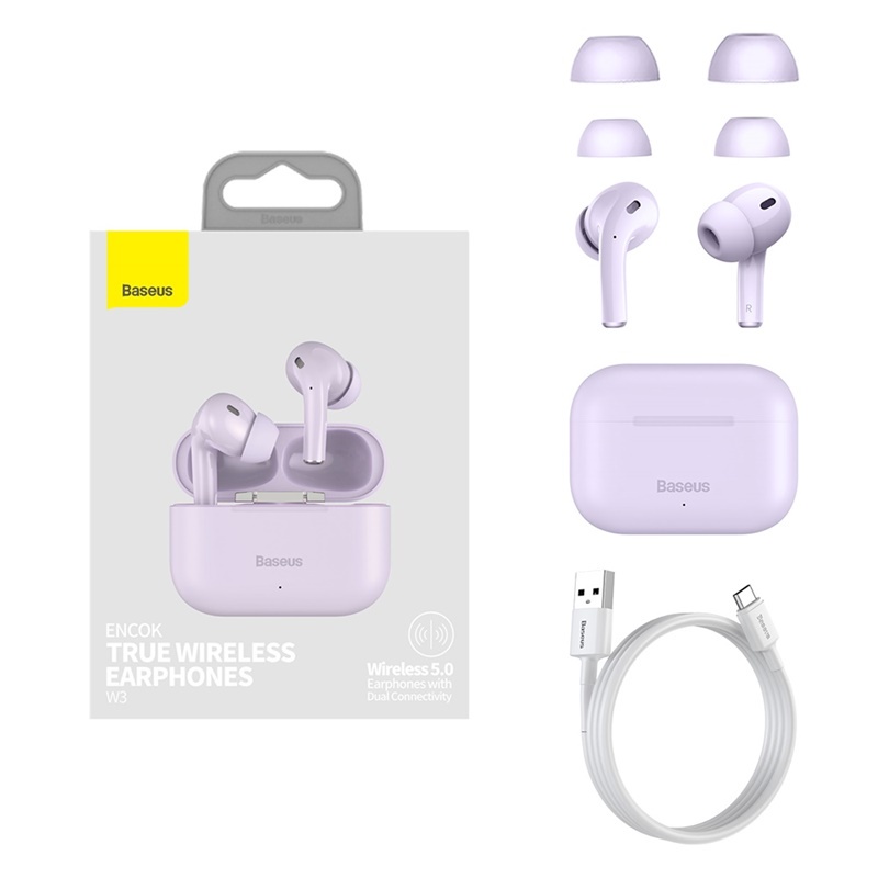 Tai Nghe Không Dây Baseus Enock W3 TWS Bluetooth 5.0 Âm Thanh Nổi