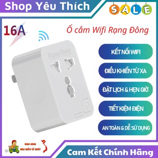 Ổ Cắm Điện ⭐FREE SHIP⭐ Ổ Cắm Điện Rạng Đông Điều Khiển Từu Xa Có Kết Nối Wifi Trực Tiếp Qua App Trên Điện Thoại