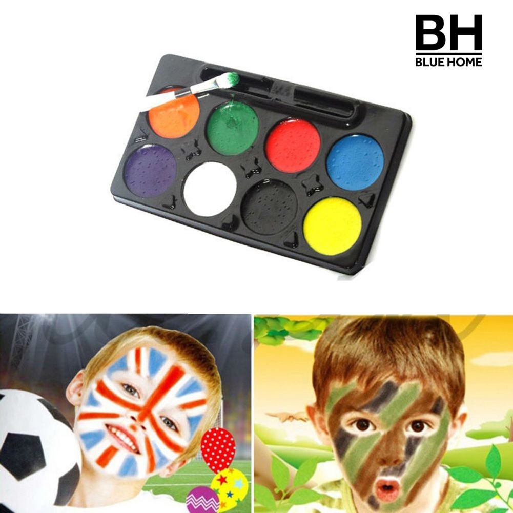 Bộ màu vẽ mặt và cơ thể hóa trang dịp Halloween/Giáng Sinh 8 màu sắc DIY chất lượng cao | BigBuy360 - bigbuy360.vn