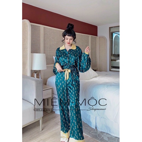 Bộ Xương Rồng , Tay dài cổ sen chất Mango Cao Cấp