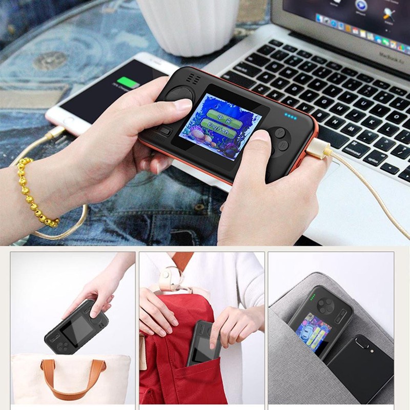 Máy chơi game cầm tay 4 nút 416 Trò Chơi Kiêm Sạc Dự Phòng 8000 mAh cho điện thoại