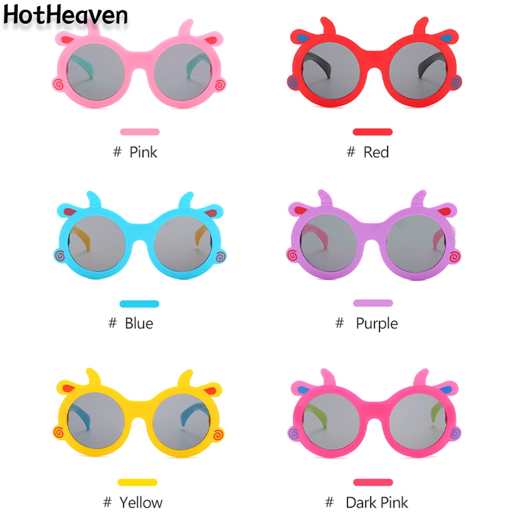Kính Mát Tròng Tròn Che Phủ Toàn Diện Chống Tia UV Kiểu Dáng Dễ Thương 6 Kiểu Dáng Cho Bé
