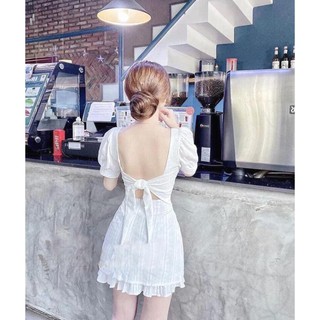 [Hàng đẹp] Váy đầm cúp ngực trắng
