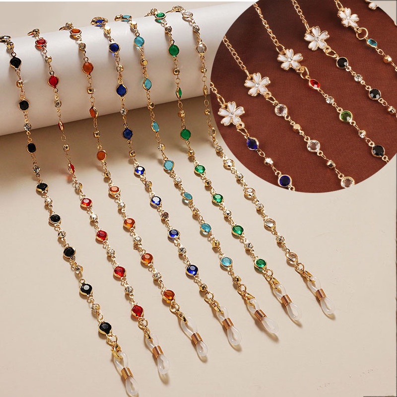 Dây Đeo Mặt Nạ Ngọc Trai Hình Trái Tim Thời Trang Hàn Quốc Chống Thất Lạc