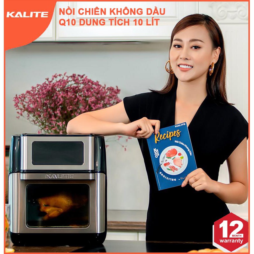 Nồi chiên không dầu Kalite Q10 dung tích 10 lít hàng chính hãng, bảo hành 12 tháng - Cực đa năng, cực tiện lợi, cực xịn