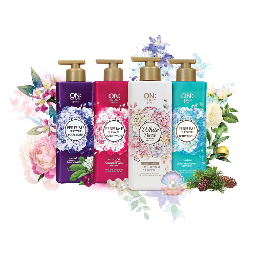 Combo 2 Sữa tắm dưỡng ẩm hương nước hoa On: The Body Perfume Violet Dream 1000g (x2) - Hương Quyến Rũ