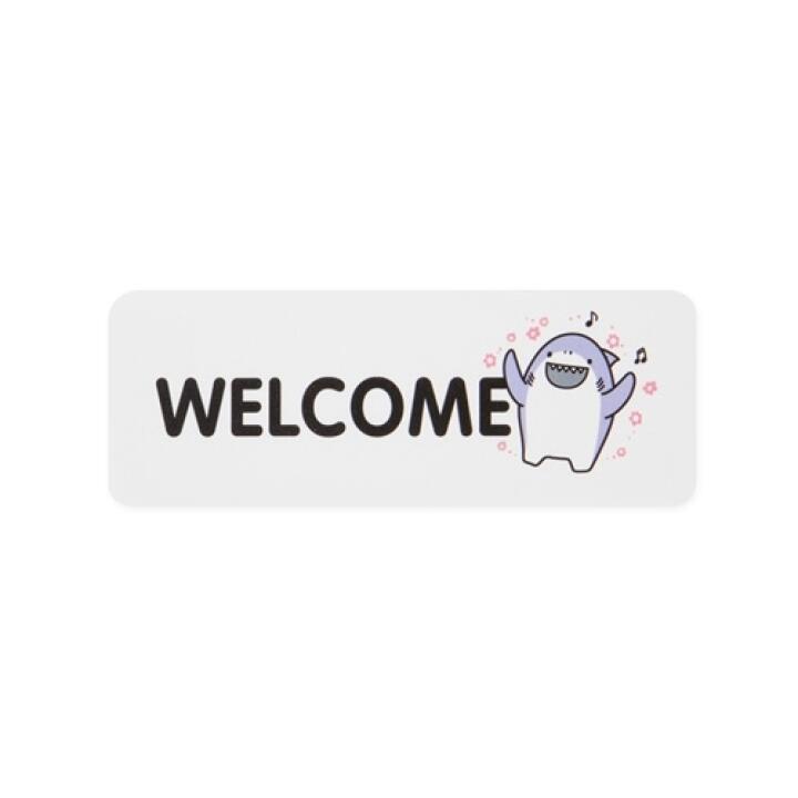 Miếng Dán Cửa Welcome ARTBOX Hàn Quốc Formex Size Chữ Nhật