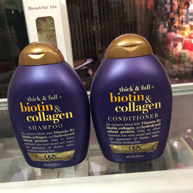 – Dầu gội Organix Thick & Full Biotin & Collagen 390k/cặp