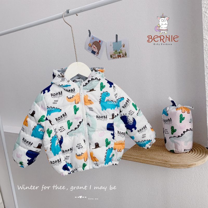 _Áo Phao Bernie Kids 5 màu cho bé trai/gái 9 đến 22kg
