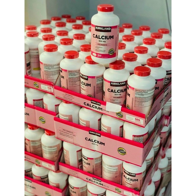 Viên uống bổ sung Canxi Kirkland Calcium 600mg Vitamin D3 500 viên
