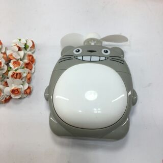 Quạt đèn sạc pin mini USB totoro