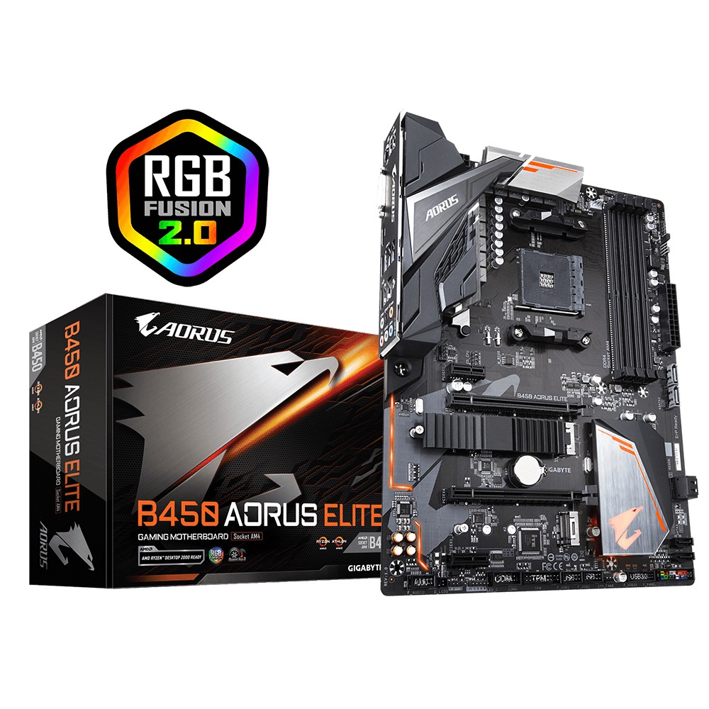 MAINBOARD GIGABYTE B450 AORUS ELITE AM4 NEW