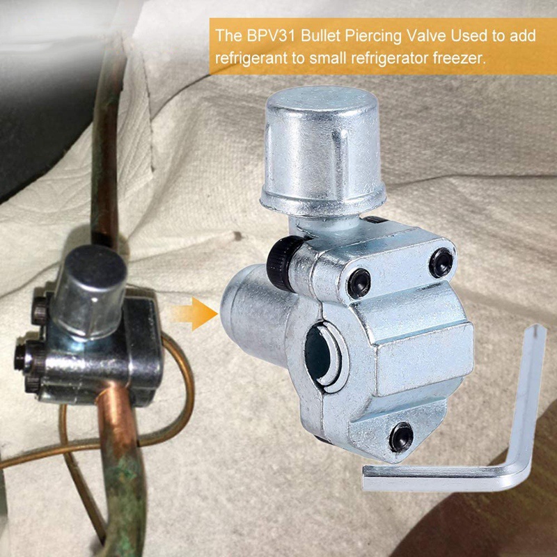 Ống sạc R134A đến tủ lạnh -với đồng hồ đo điều hòa - Môi chất lạnh R134A có thể chạm vào cổng R-12-R-22