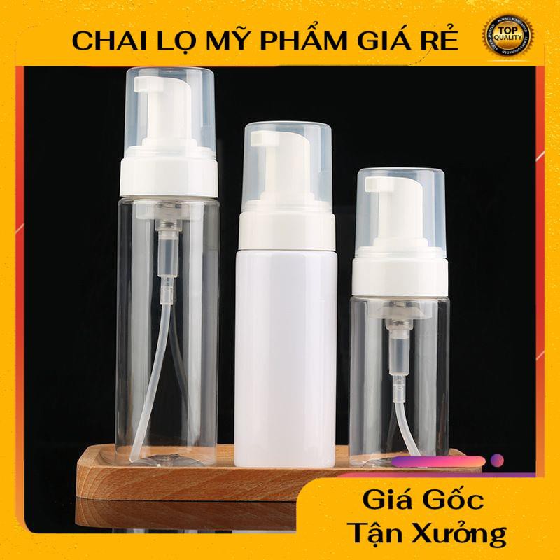 Chai Chiết Mĩ Phẩm ❤ RẺ VÔ ĐỊCH ❤ Chai xịt giọt tạo bọt 30ml,50ml,100ml,150ml đựng gel, chiết mỹ phẩm , phụ kiện du lịch