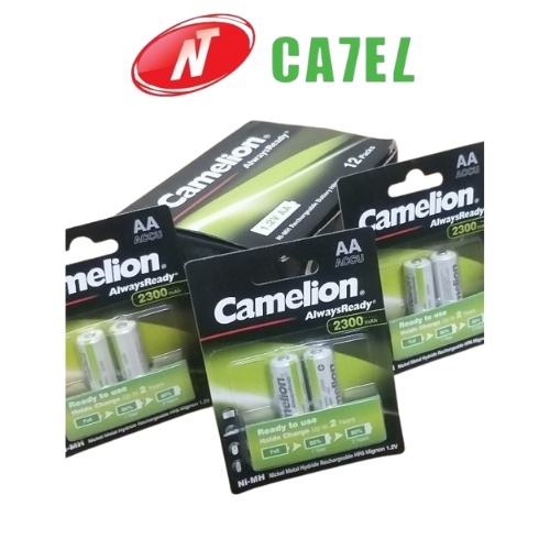 Pin sạc AA Camelion 2500mAh 1,2V vỉ 2 viên chính hãng NT CATEL