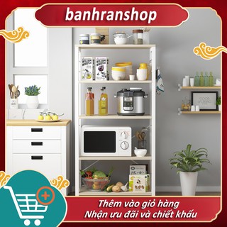 kệ nhà bếp giá để đồ 5 tầng cho bếp, phòng khách phòng ngủ, kệ bày lò vi sóng đa năng FU144W