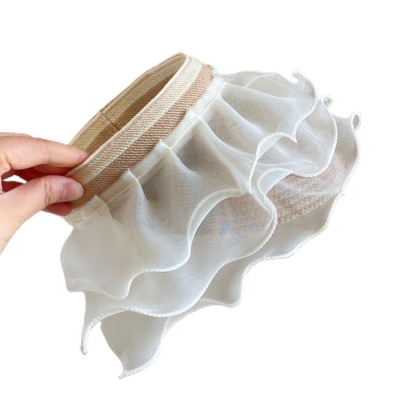 Nón Cói Phối Vải Tuyn Nhiều Màu Sắc Dễ Thương Cho Bé Gái