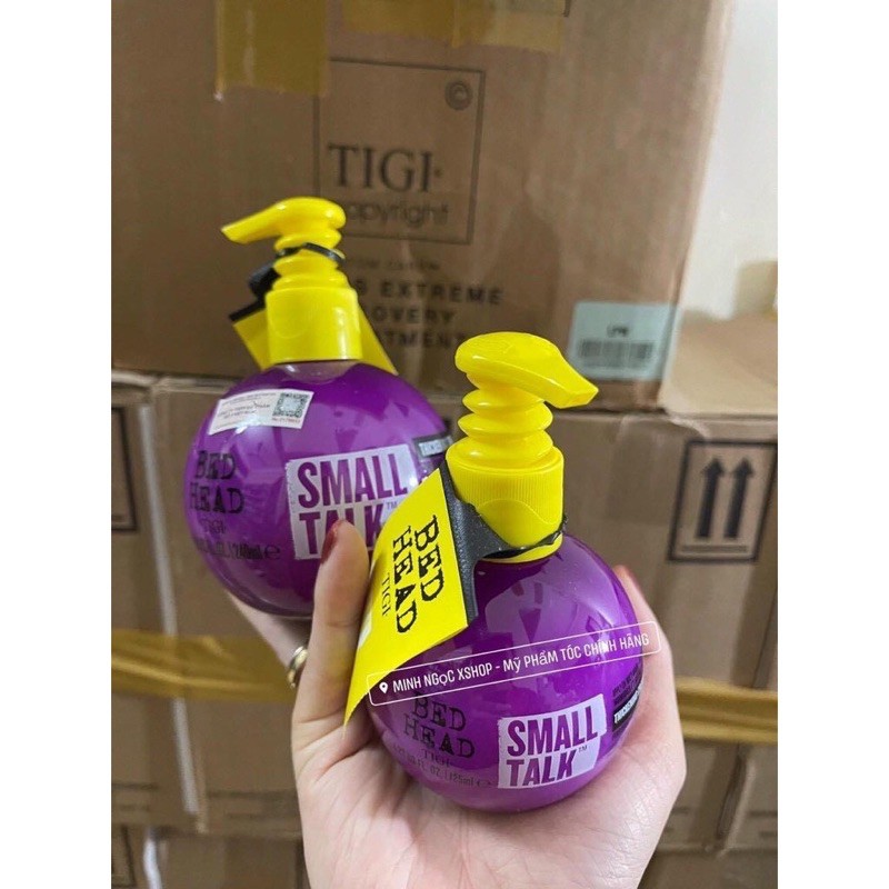 (Hàng Công ty giá niêm yết 255k_510k)Gel tạo kiểu tóc xoăn 3 trong 1 tigi small talk 125ml-240ml) hàng mẫu mới