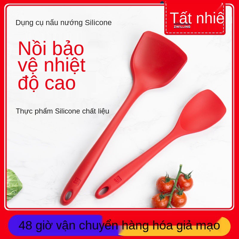 Zwilling Đức Dao trộn silicone chịu nhiệt độ cao Dụng cụ nấu ăn spatula kết hợp thìa đối tác chống dính