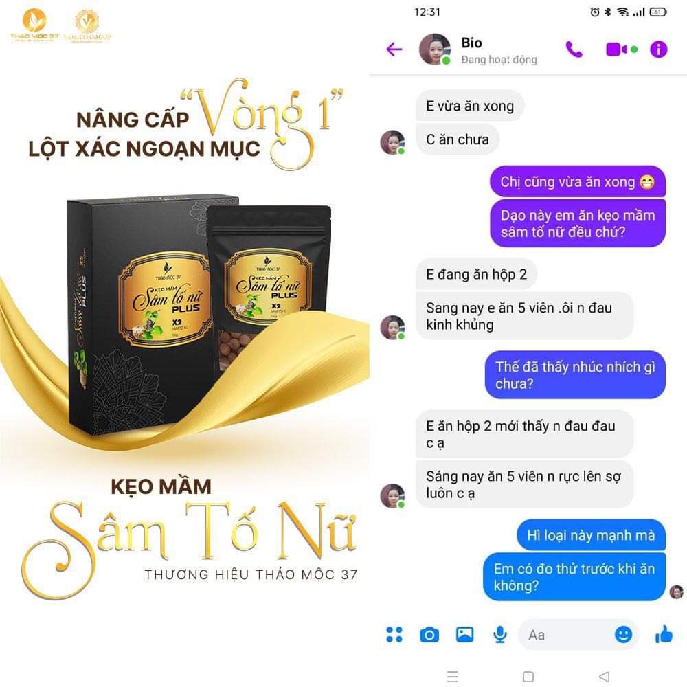 5 hộp Kẹo Mầm Sâm Tố Nữ Plus X2 Thảo Mộc 37 - Hàng chính hãng | BigBuy360 - bigbuy360.vn