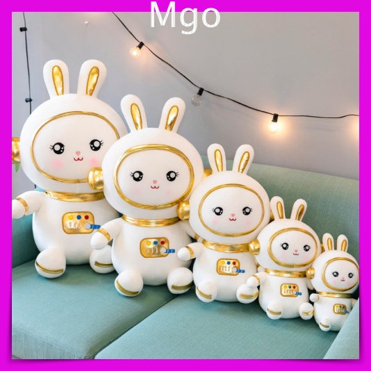 [ Mẫu Mới - Qùa Tặng- Có Sẵn ] Gấu Bông Thỏ Phi Hành Gia Vũ Trụ Món Quà May Mắn Ý Nghĩa Màu Cự Sáng Xịn Size 30Cm