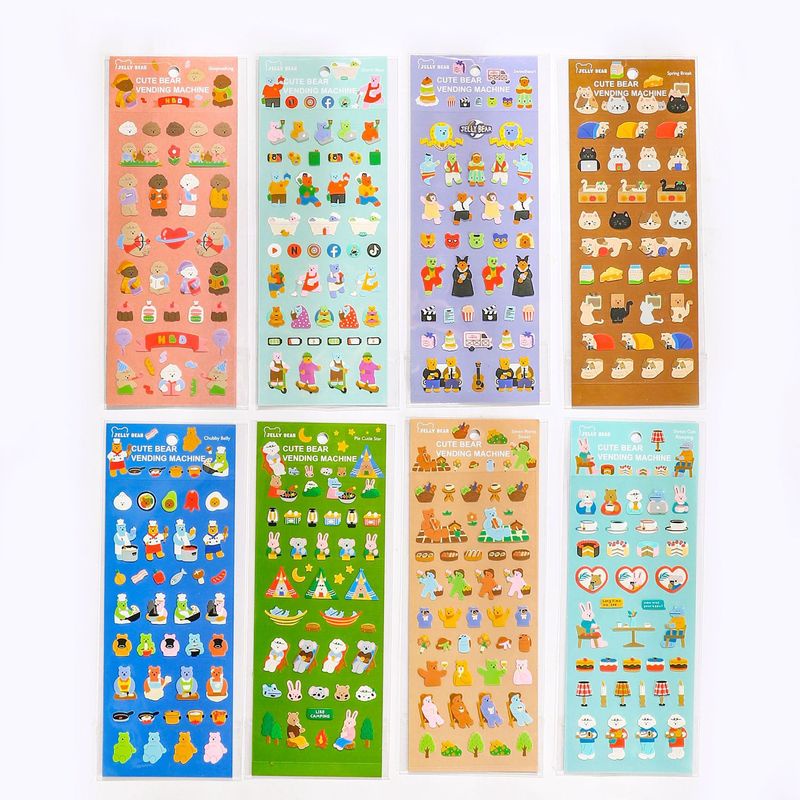 1 Tấm Hình Dán Gấu Dễ Thương Chống Thấm Nước