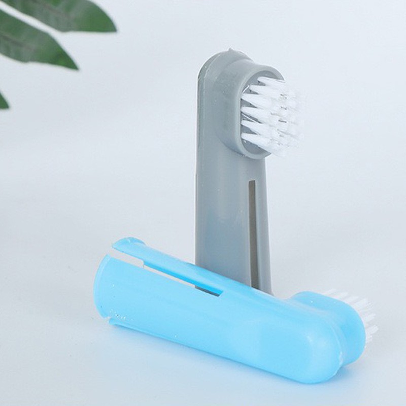 Set bàn chải đánh răng cho thú cưng chất liệu nhựa an toàn. Dụng cụ vệ sinh răng miệng cho chó mèo đầy đủ kích cỡ