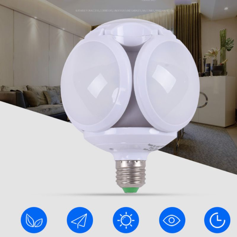Bóng Đèn LED E27 40W AC 220V 360 Độ Có Thể Gấp Gọn Tiện Dụng