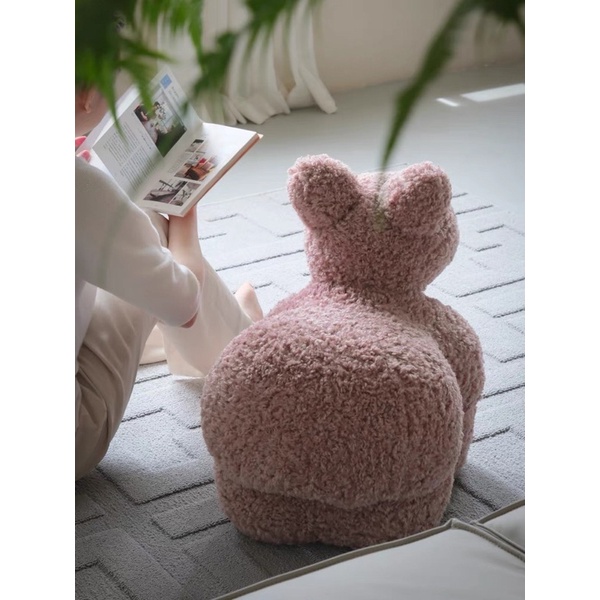 Ghế thú cưng Pony Chair mini vải len cừu cao cấp phong cách Bắc Âu