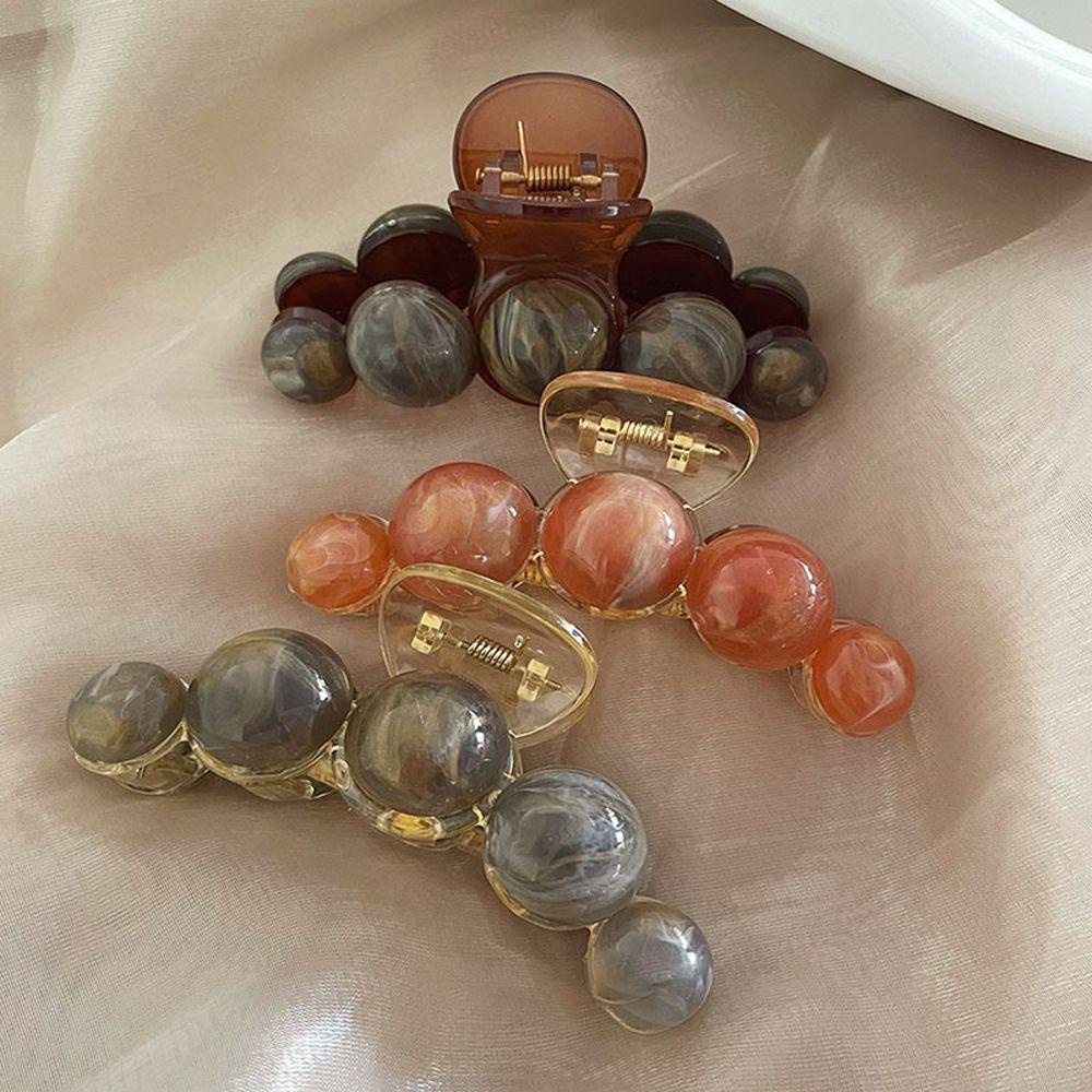 Kẹp Tóc Cá Mập Cỡ Lớn Màu Gradient Kiểu Vintage Dễ Thương Cho Nữ