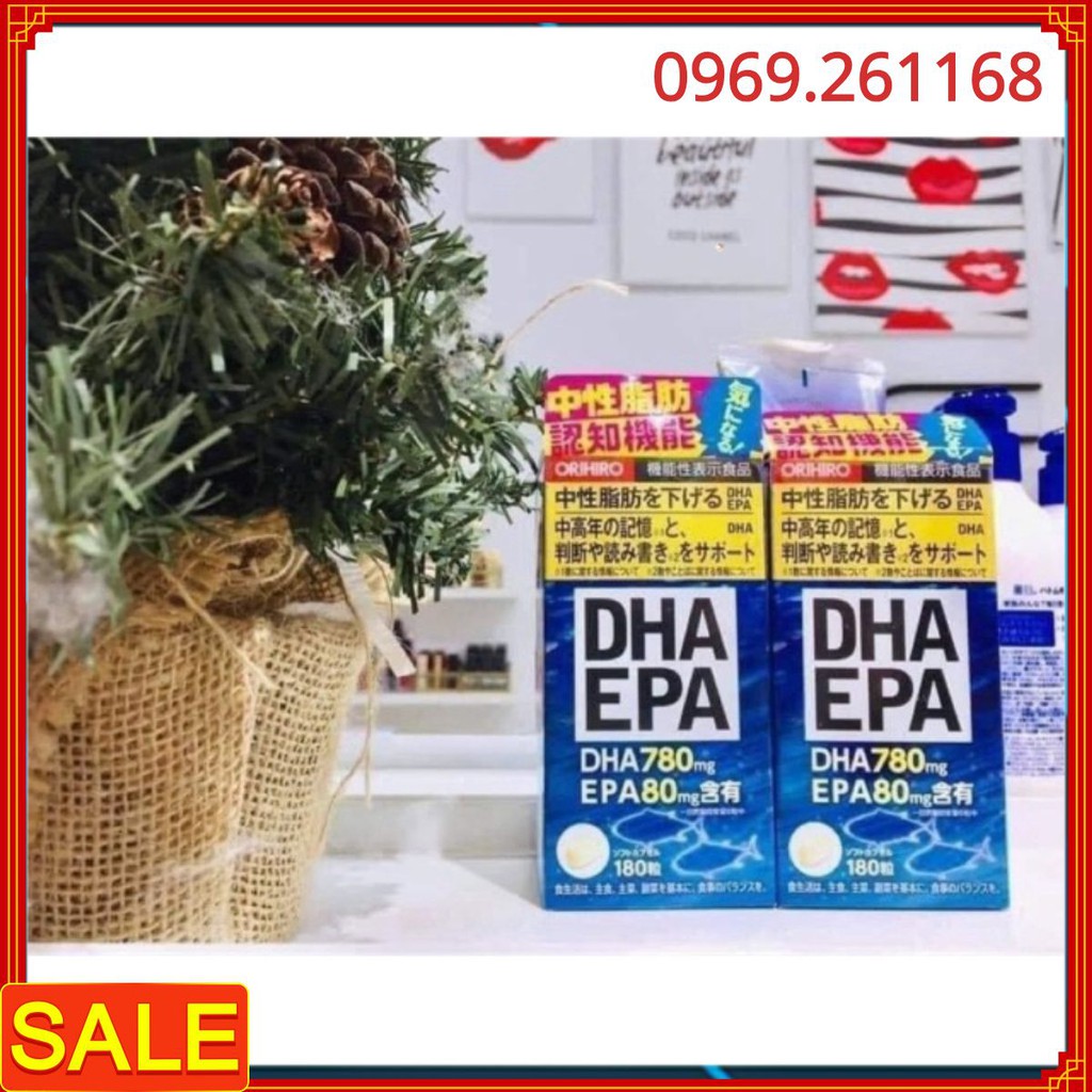 Hộp đựng Viên uống bổ não DHA EPA 180 viên Nhật bản