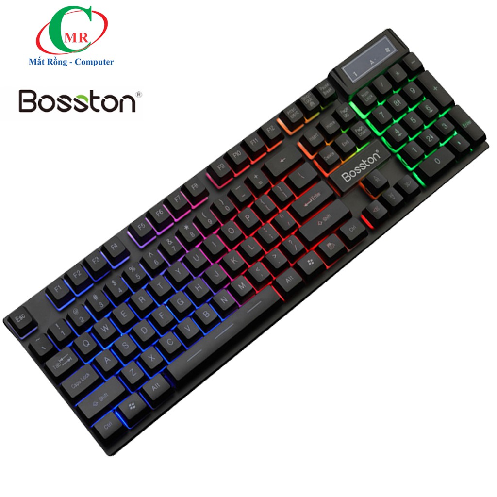 [Tặng lót chuột w3] Bàn phím giả cơ chuyên game đỉnh cao led siêu đẹp Bosston 803