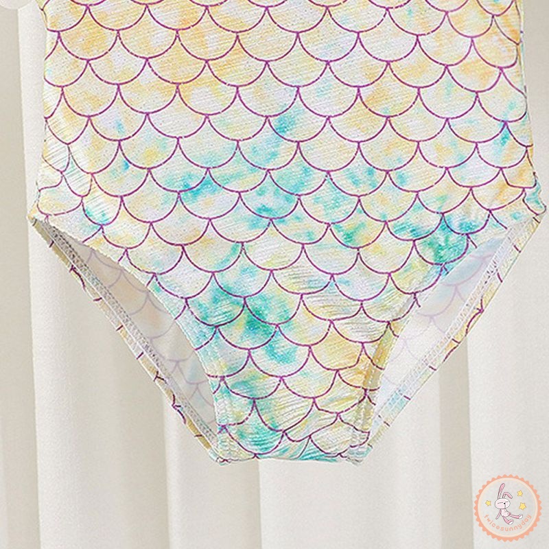 Bộ Đồ Bơi Một Mảnh Không Tay Phối Ren Dành Cho Bé Gái