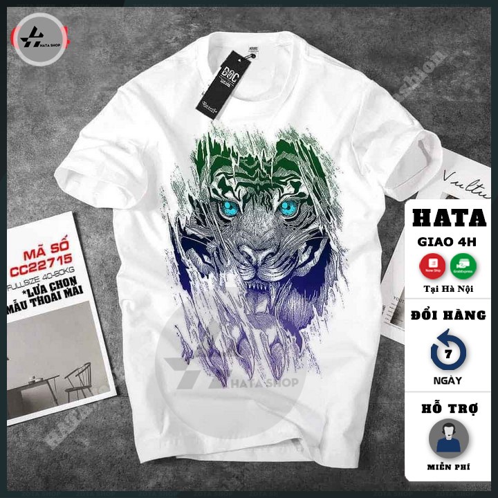 Áo Thun Trắng In Hình 3D Siêu Đẹp Cotton | BigBuy360 - bigbuy360.vn