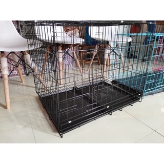 Size 700 - Chuồng chó, chuồng mèo gấp gọn, sơn tĩnh điện có khay kèm